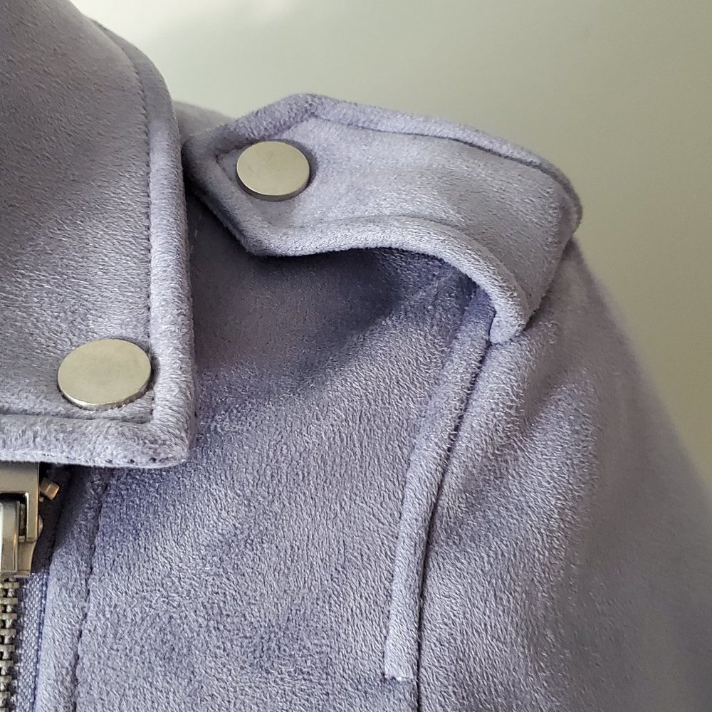 BAR III FAUX SUEDE MOTO JACKET - Picture 5 of 9